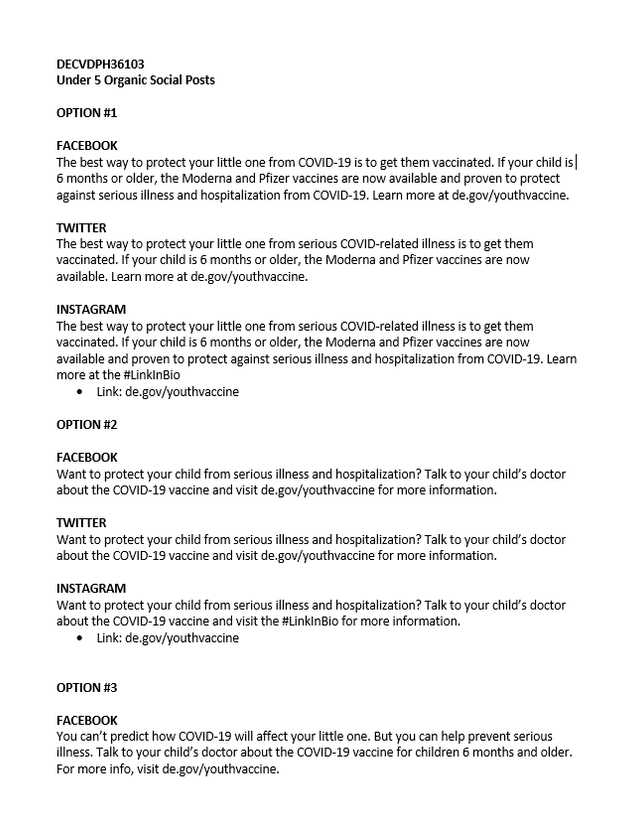 Under 5 COVID-19 Vaccine